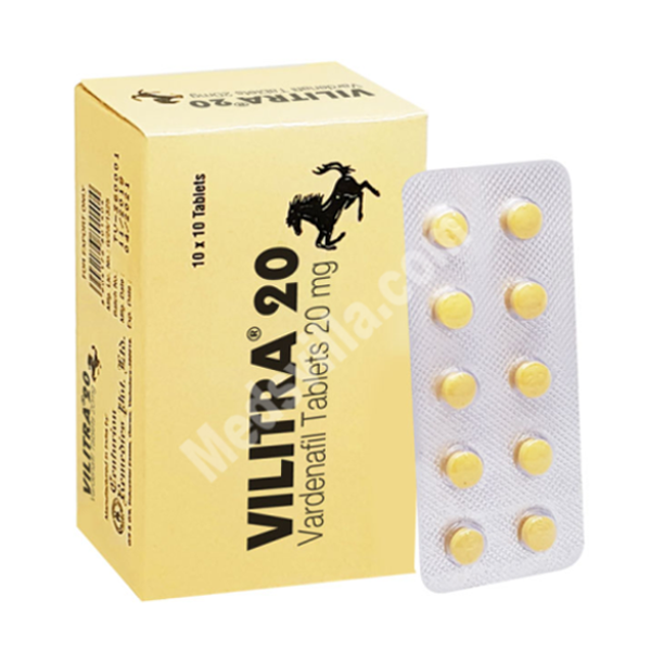 Vilitra Vardenafil Tablets 20 Mg in Pakistan